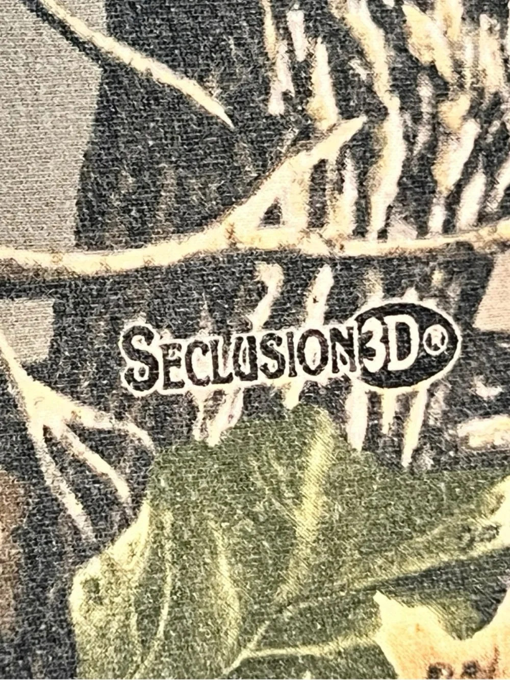 VTG Cabela’s Camo Seclusion 3D T-Shirt Youth Tag XL Y2K Crew Neck Sweatshirt C-3 - Picture 3 of 8